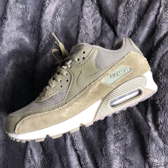 Nike Air Max 90’s in Olive Suede - Picture 3 of 6